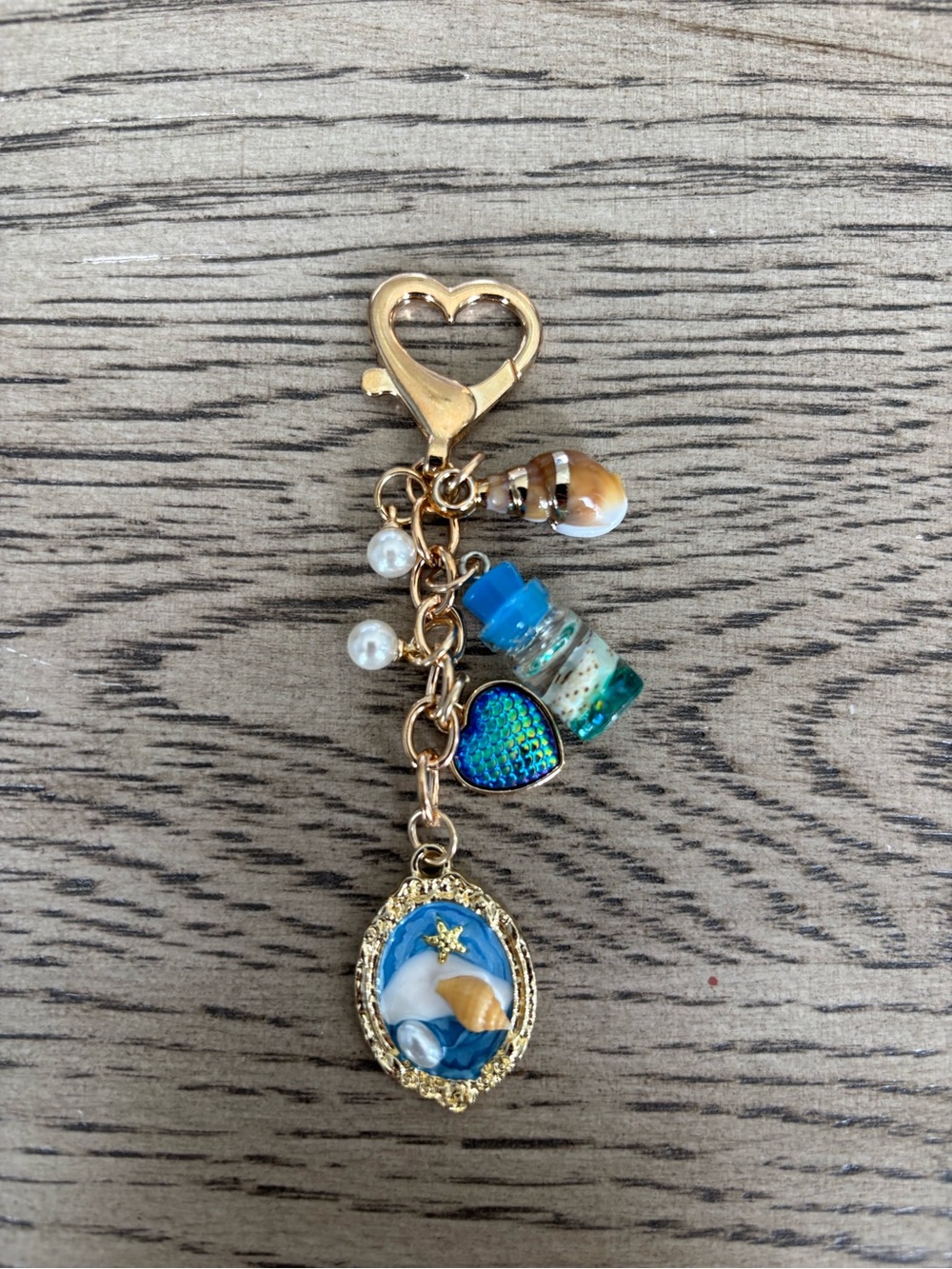 Ocean Treasure Bag Charm Keychain-New
